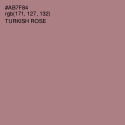 #AB7F84 - Turkish Rose Color Image